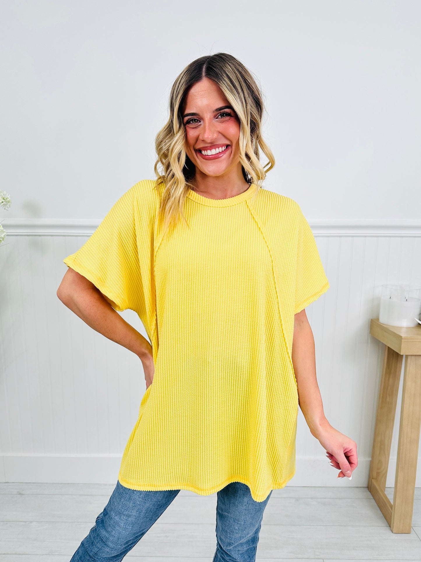 Pop of Color Top in Multiple Colors