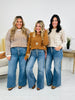 Push Your Buttons Tummy Control Wide Leg Jeans