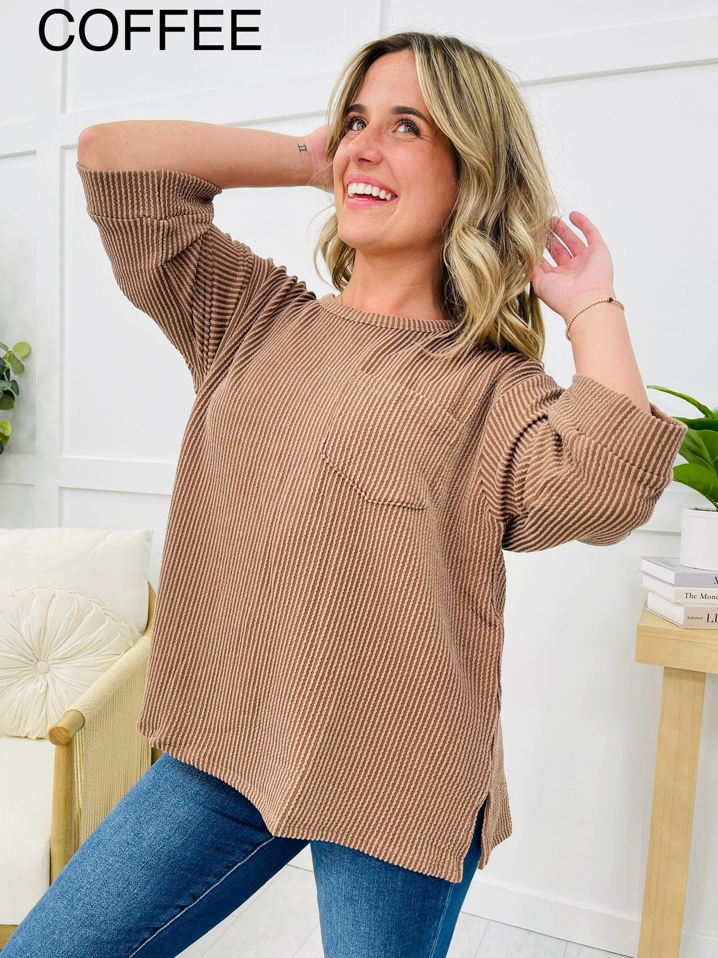 REG/CURVY Cozy Corded Top- Multiple Colors!