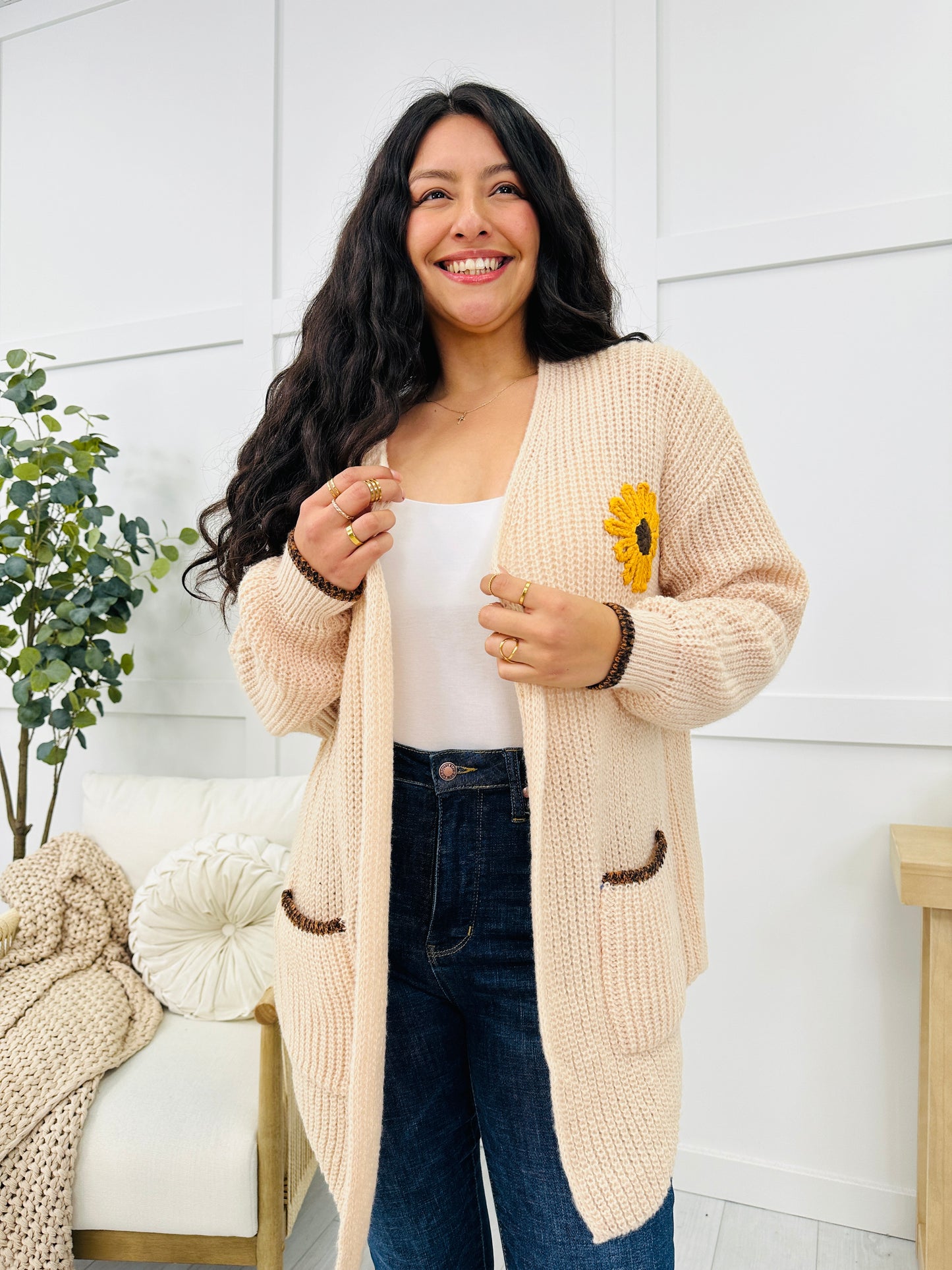 Harvest Sunflower Cardigan