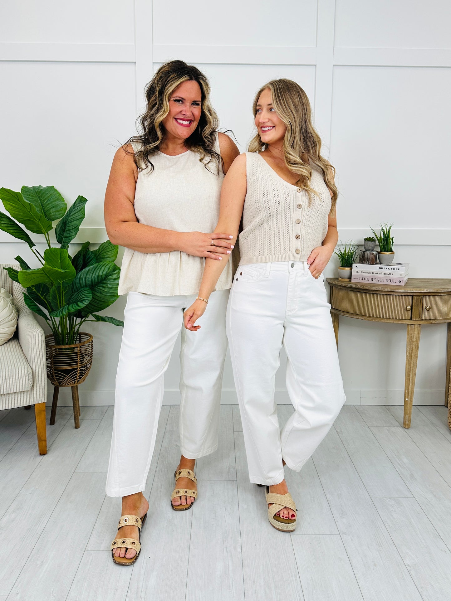 Judy Blue Dockside Darling Rigid Magic Barrel Jeans