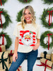 Striped Santa Graphic Tee