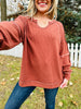 REG/CURVY Falling for Comfort Pullover- Multiple Colors!