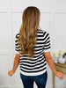 Daydream Stripes Top In Black