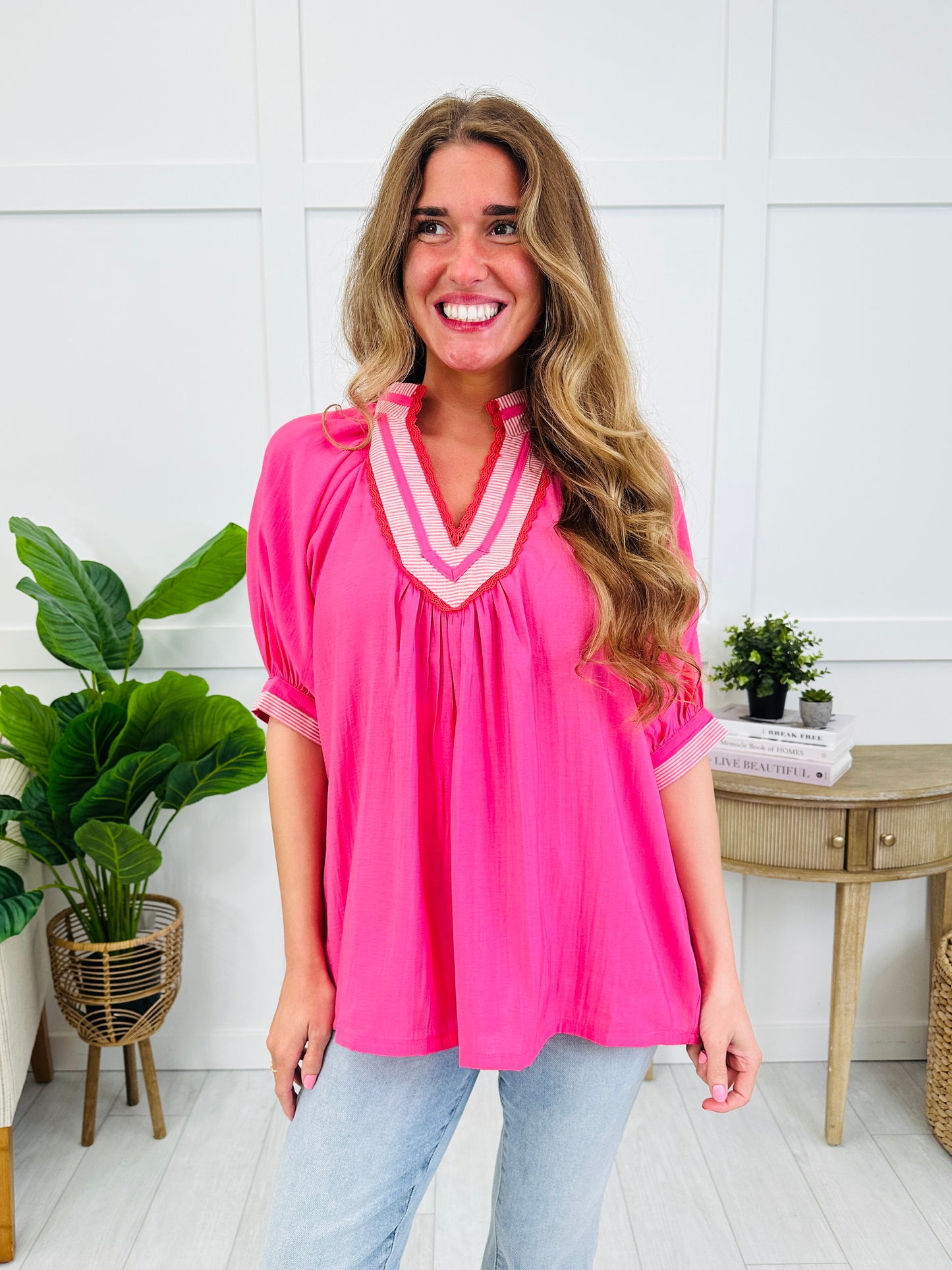 Flirtin’ With Fashion Top In Pink