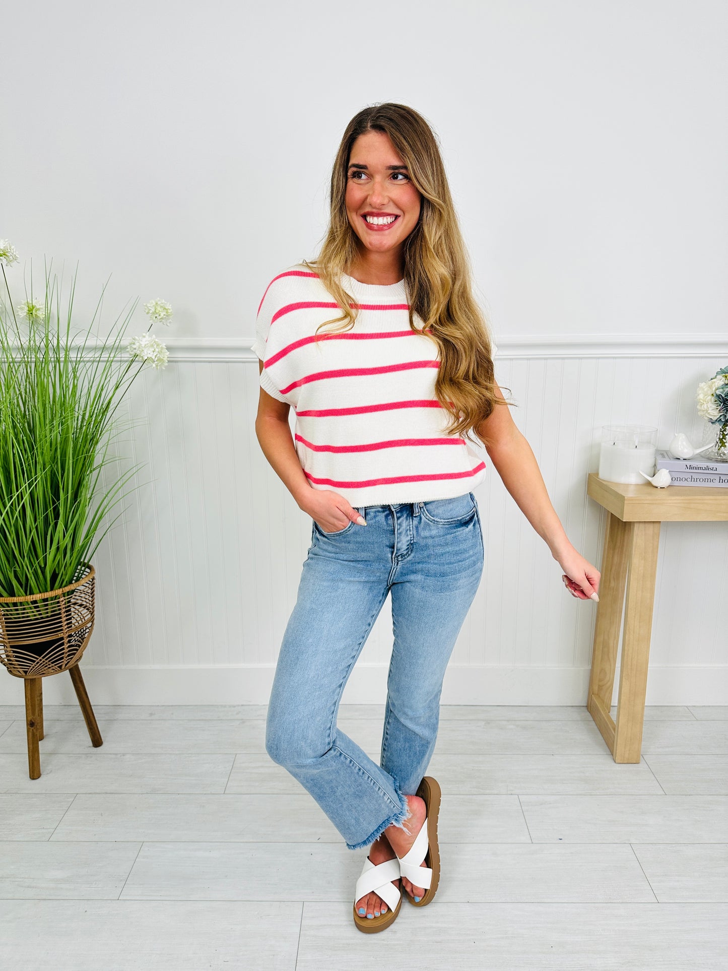 Soft Frame Top In Taffy Pink