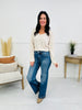 Effortless Release Tummy Control Wide Leg Release Hem Jeans