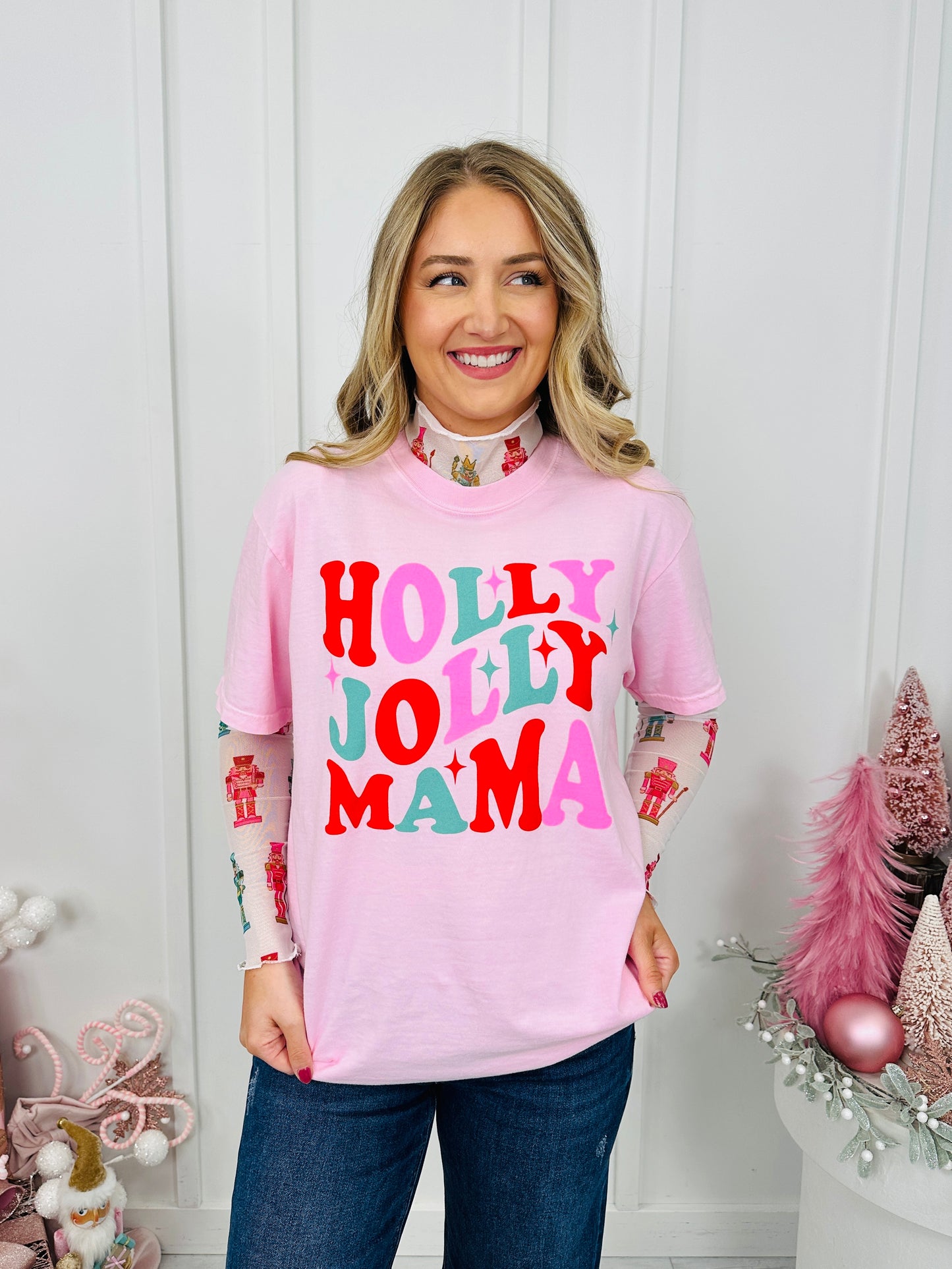 Holly Jolly Mama Graphic Tee