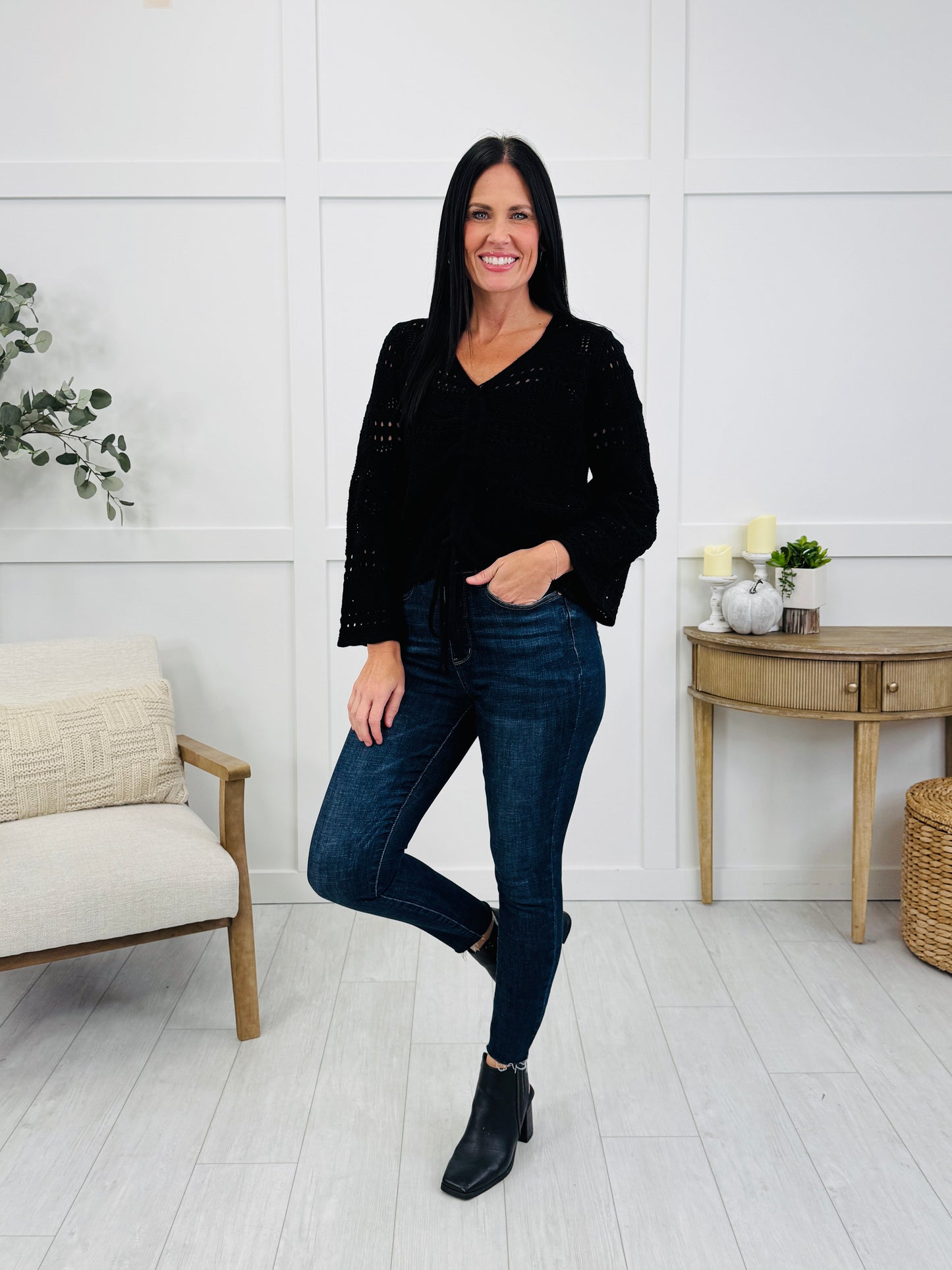 Sweetest Surrender Top In Black
