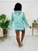 Electric Bloom Cardigan in Mint