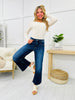 Lovervet Steppin' Out Wide Leg Ankle Jeans in Reg/Curvy