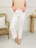 Judy Blue White Wash Kick Flare Jeans