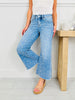 Get Up And Glam Wide Leg Cropped Jeans