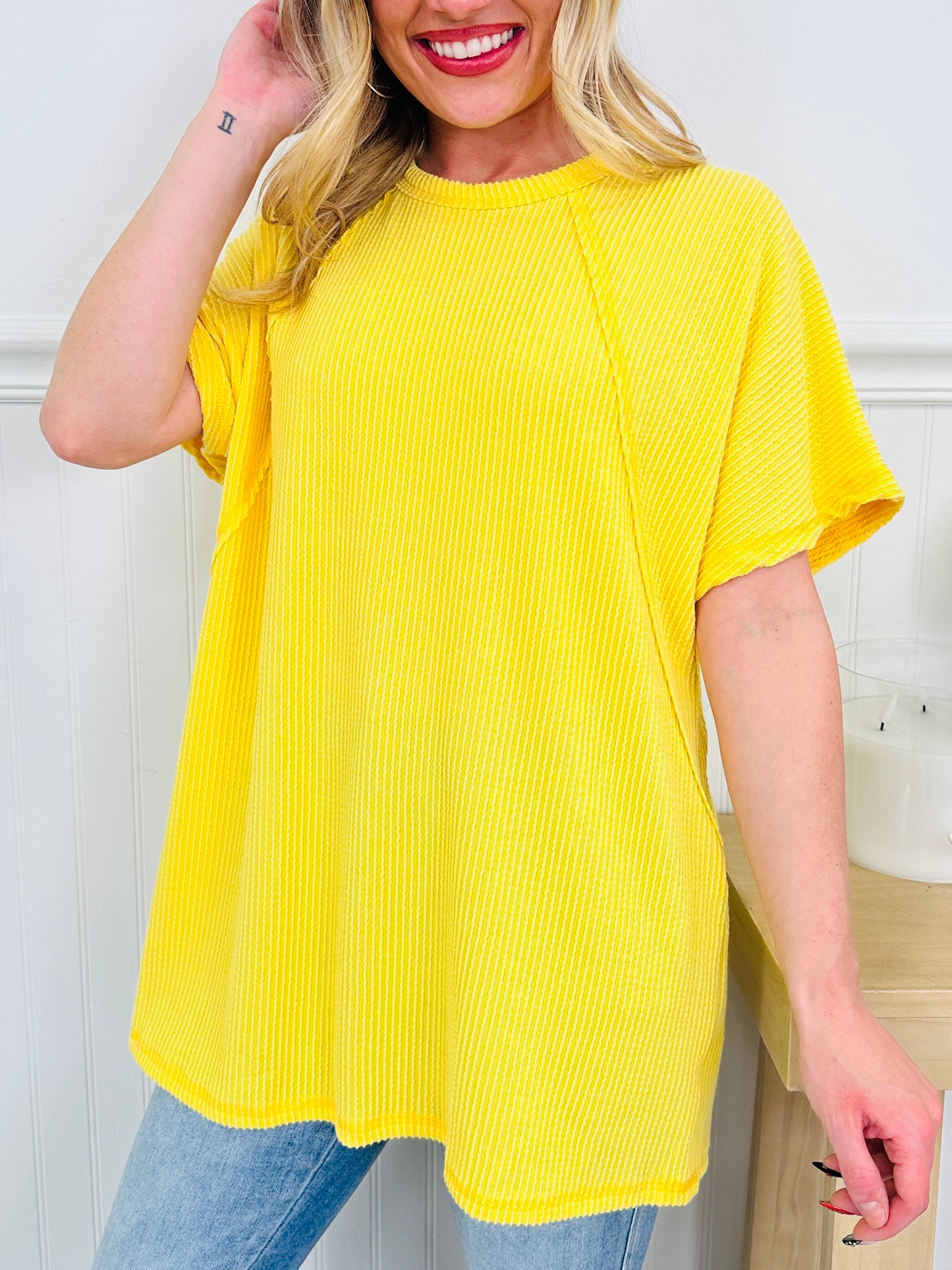 Pop of Color Top in Multiple Colors