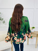 Emerald Garden Top In Emerald Green
