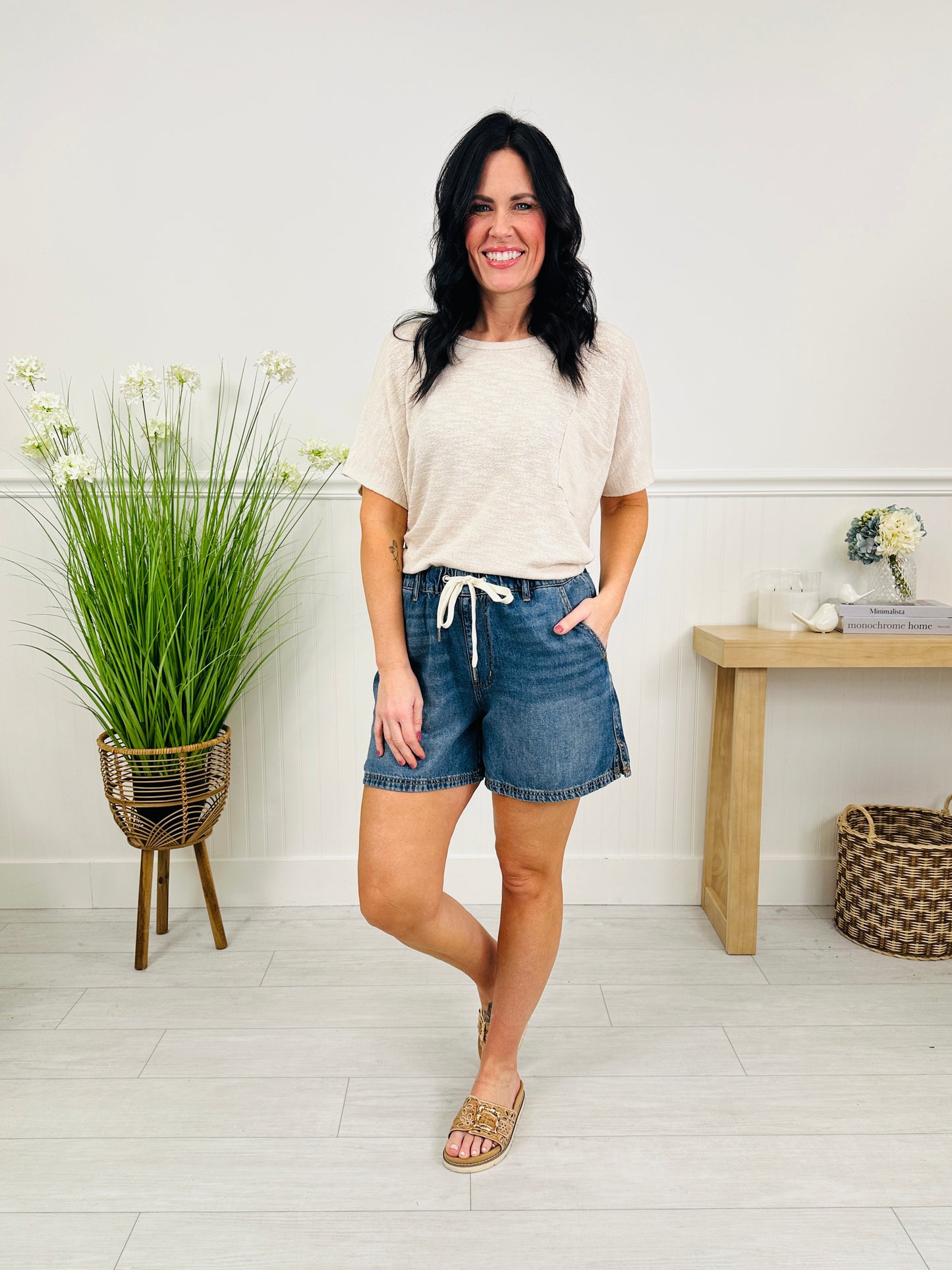 Judy Blue Comfort First Baggy Featherweight Shorts