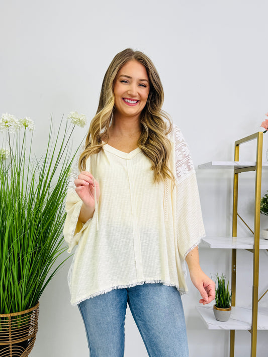 When Comfort Calls Pullover in Cream