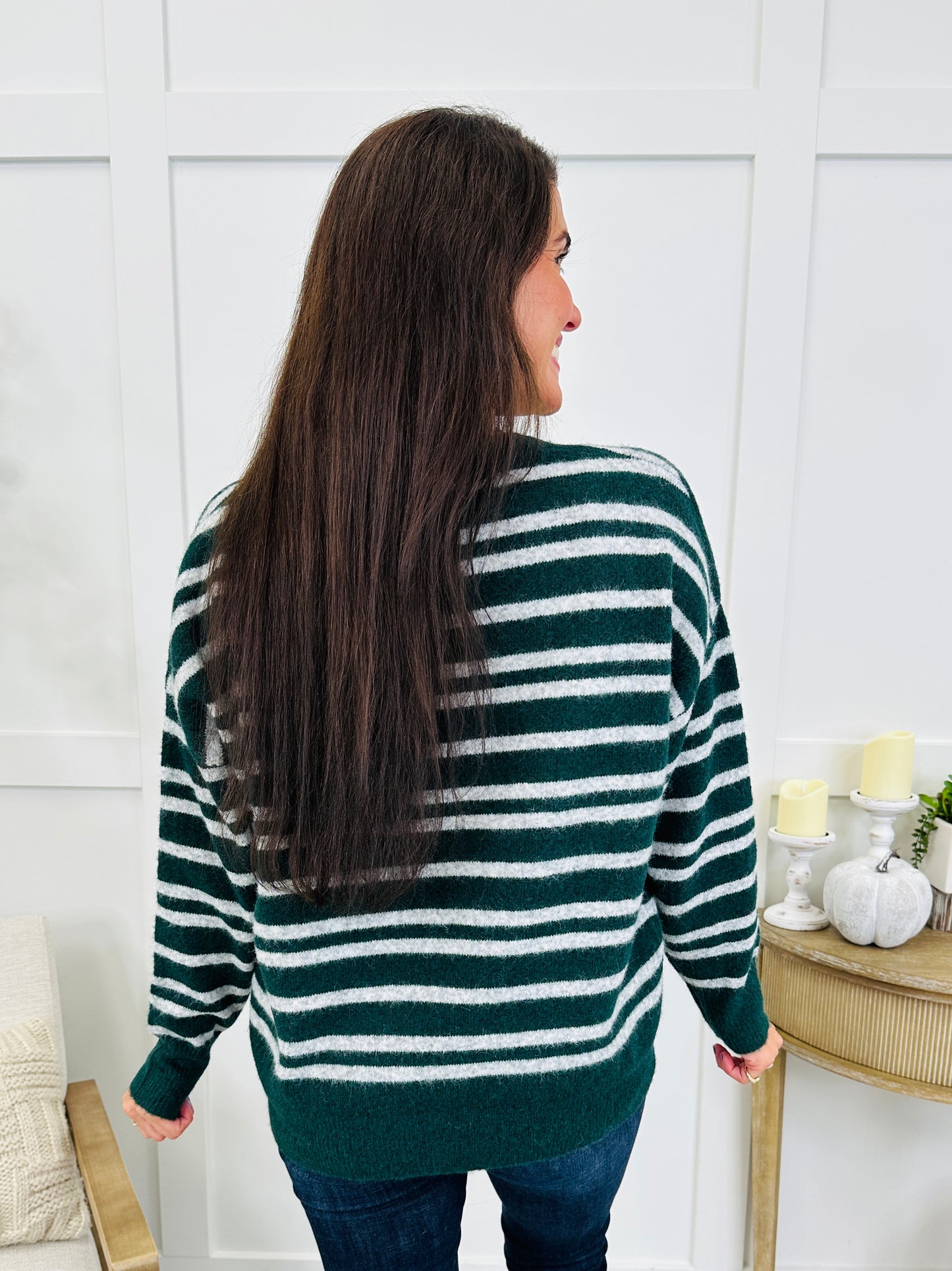 Cabin Blend Sweater In Forest