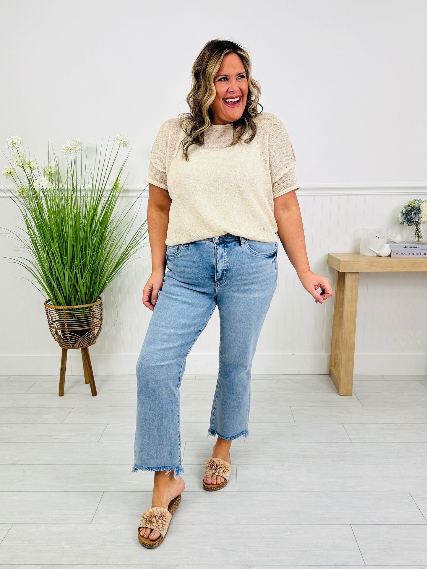 Bring The Flare Tummy Control Kick Flare Jeans
