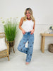 Pearl Perfect Floral Wide Leg Tummy Control Jeans