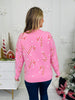 Peppermint Parade Sweater in Pink