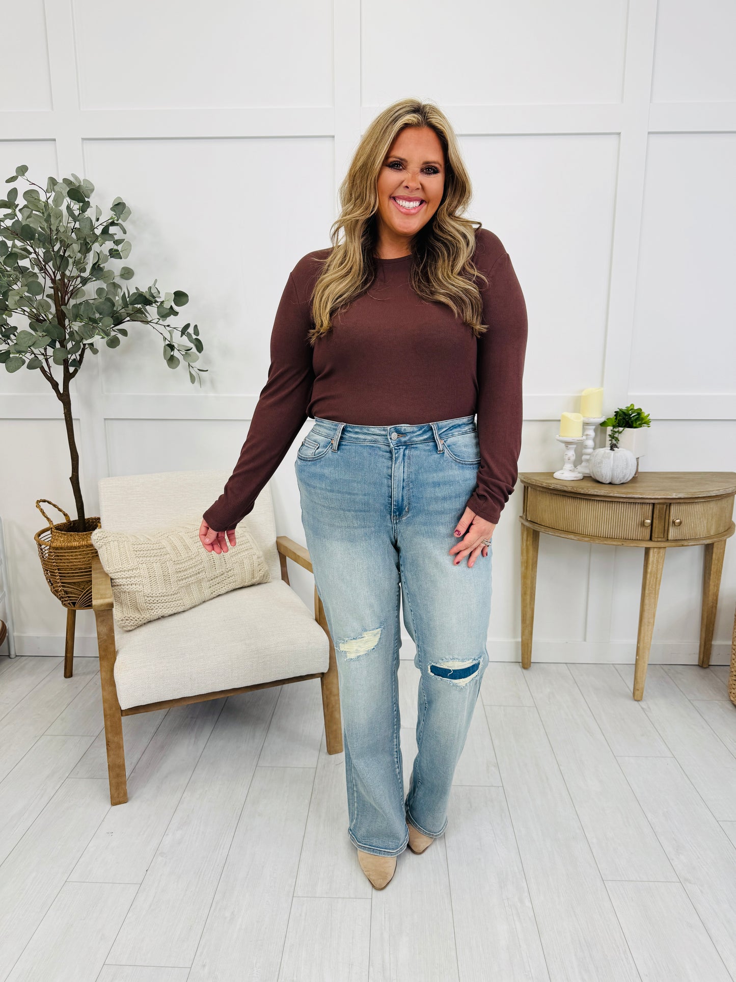 Judy Blue Easy Living Straight Leg Jeans