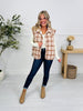 Pretty In Plaid Vest In Taupe