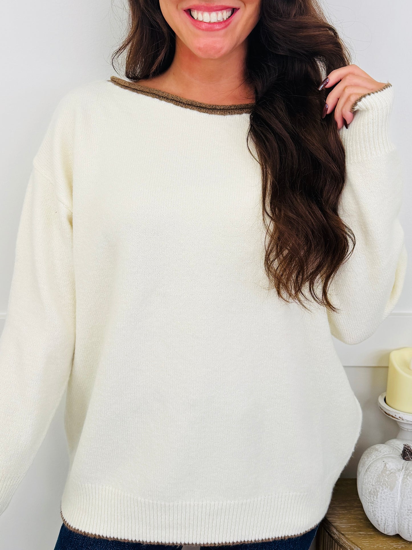 Free Range Sweater In Ivory