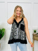 Let It Be Lovely Tank Top In Black Multi
