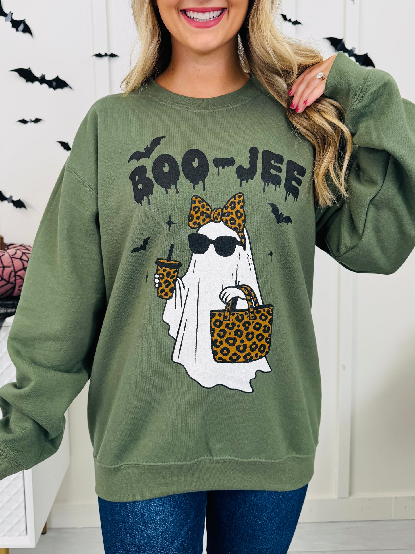 Boo-Jee Graphic Crewneck Sweatshirt - Multiple Colors!