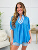 Flirtin’ With Fashion Top In Lt Blue
