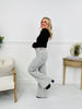 Judy Blue Gorgeous In Grey Retro Wide Leg Jeans