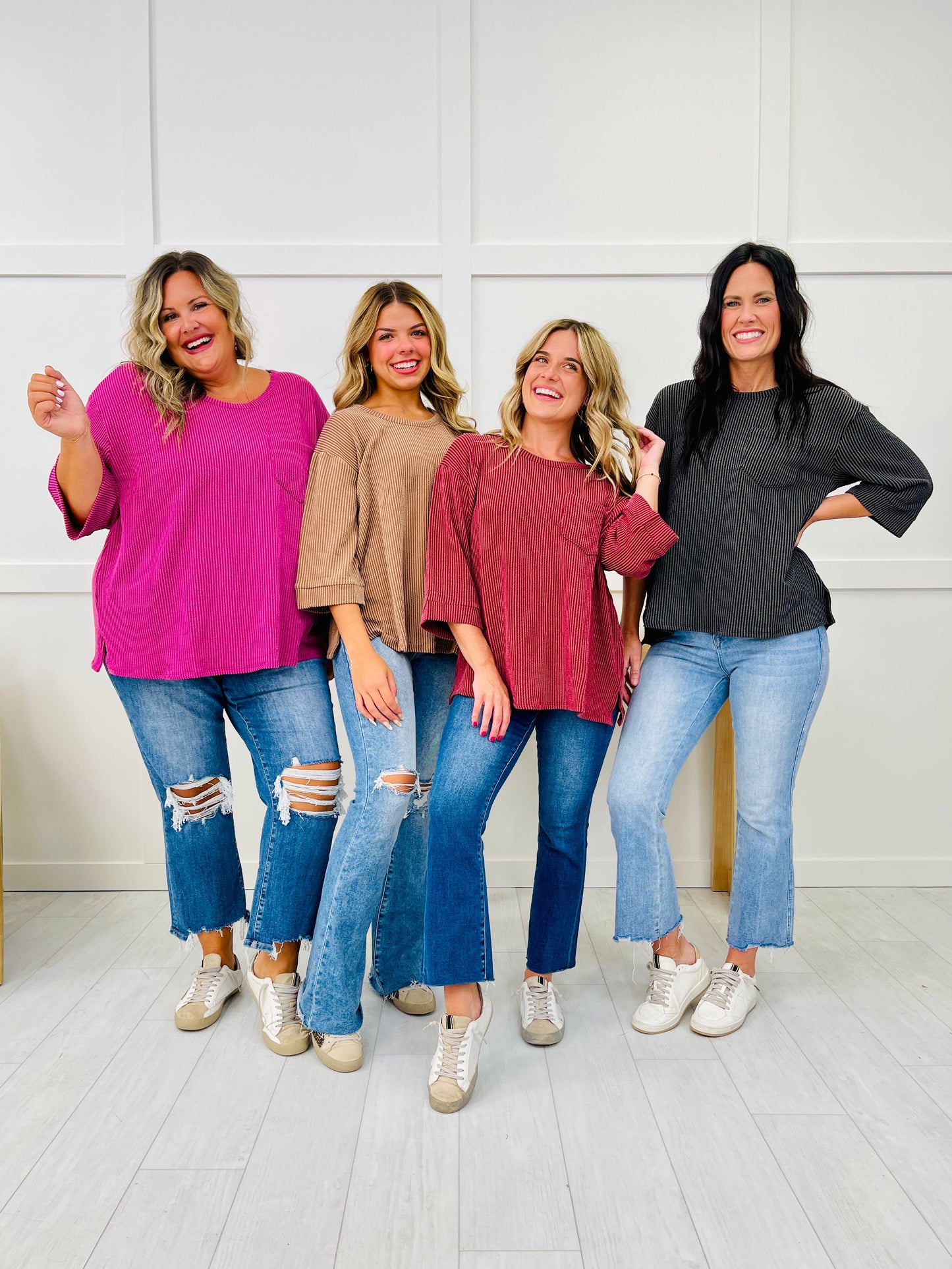 REG/CURVY Cozy Corded Top- Multiple Colors!