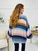 Sunset Trails Cardigan In Slate Blue