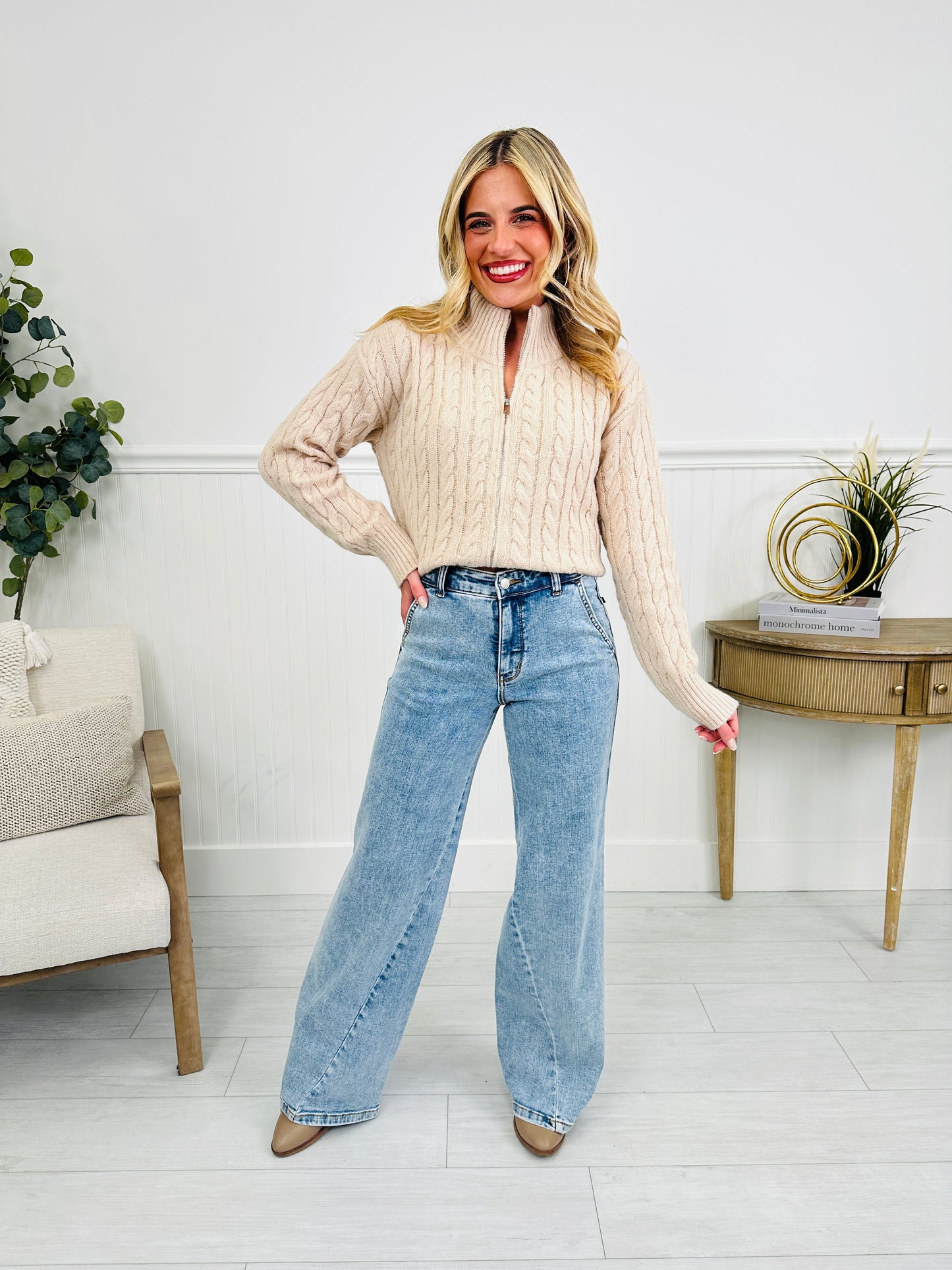 Judy Blue Forever Favorite Retro Wide Leg Jeans