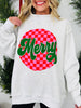 Merry Mood Mock Neck Graphic Sweatshirt