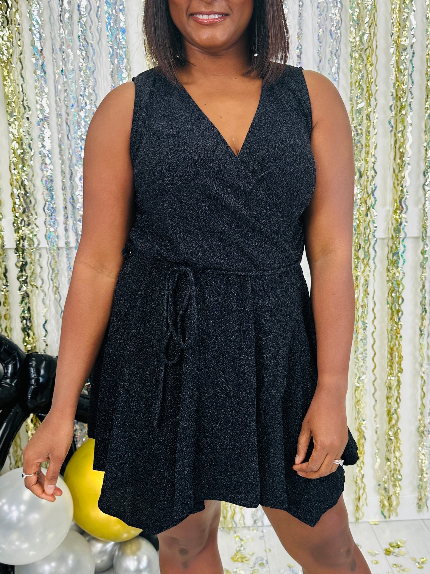 Time Of The Season Romper In Black