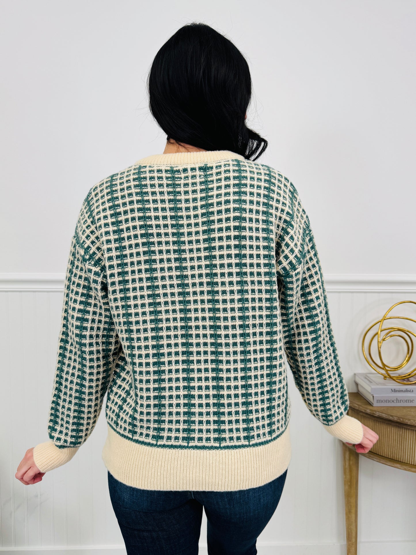 Winter Grids Sweater