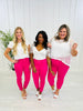 Judy Blue Pretty In Pink Slim Fit Jeans in Reg/Curvy