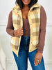 Patterned Pathway Vest in Taupe