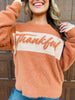 Fall Into Happiness Sweater In Burnt Orange