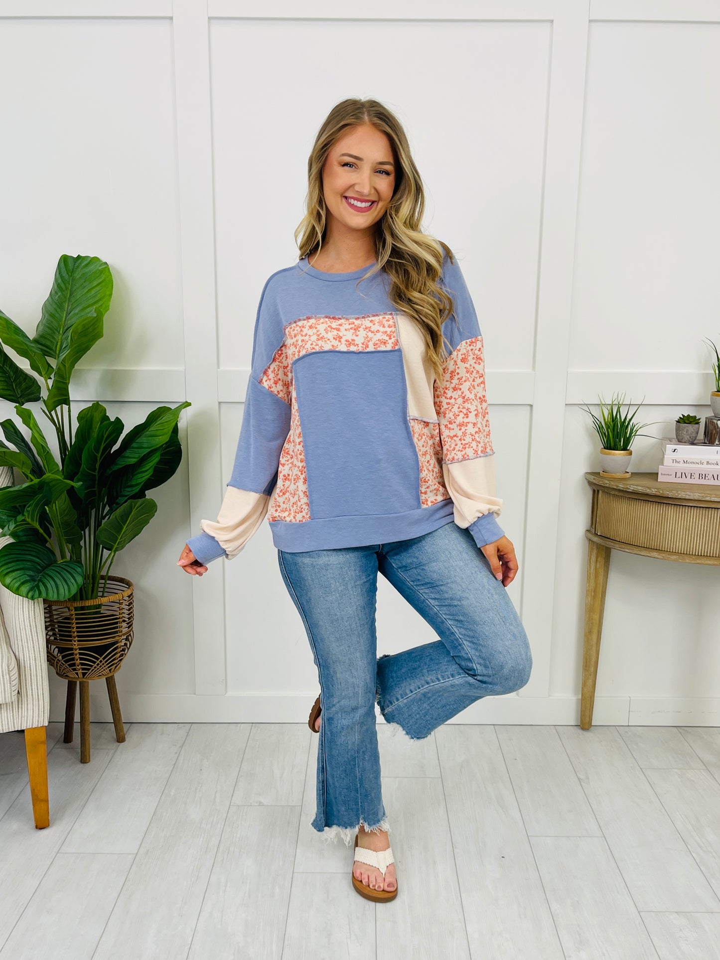 Framed In Floral Top