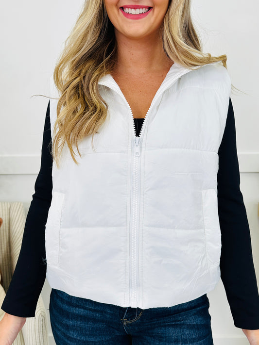 All About Layers Vest In White