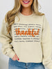 Thankful Graphic Crewneck Sweatshirt