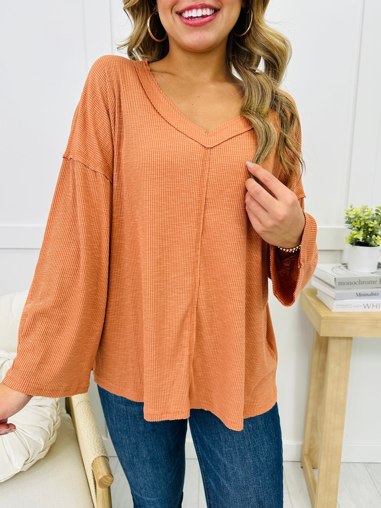 Ease Into Autumn Long Sleeve Top- Multiple Colors!