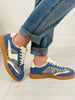 Glimmer Groove Sneakers In Blue White