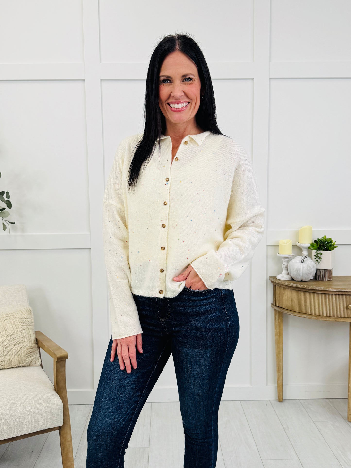Keep It Classic Cardigan In Cream