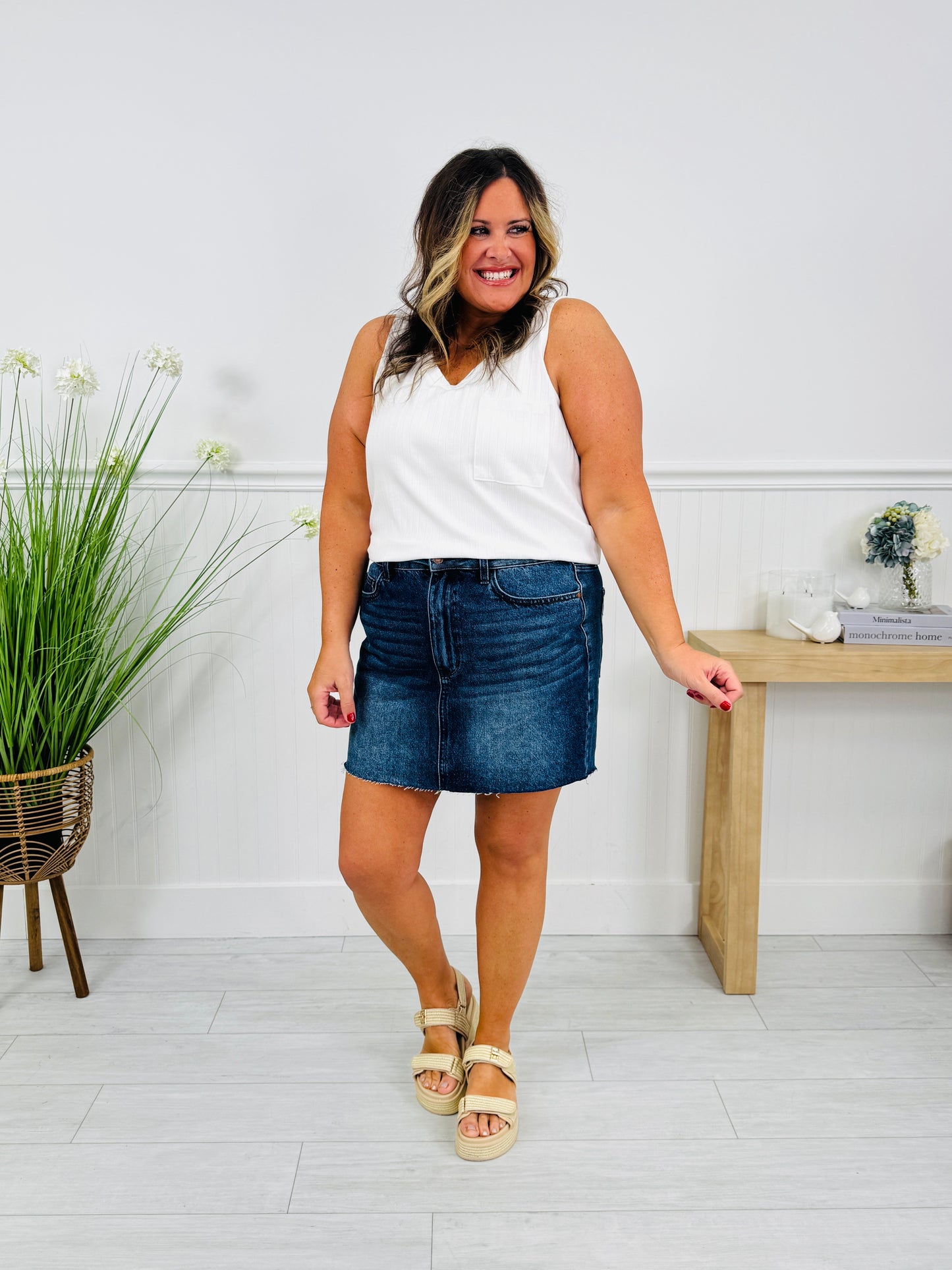 Judy Blue Sweet Escape Rigid Magic Skirt