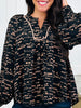 Midnight Confetti Blouse In Black
