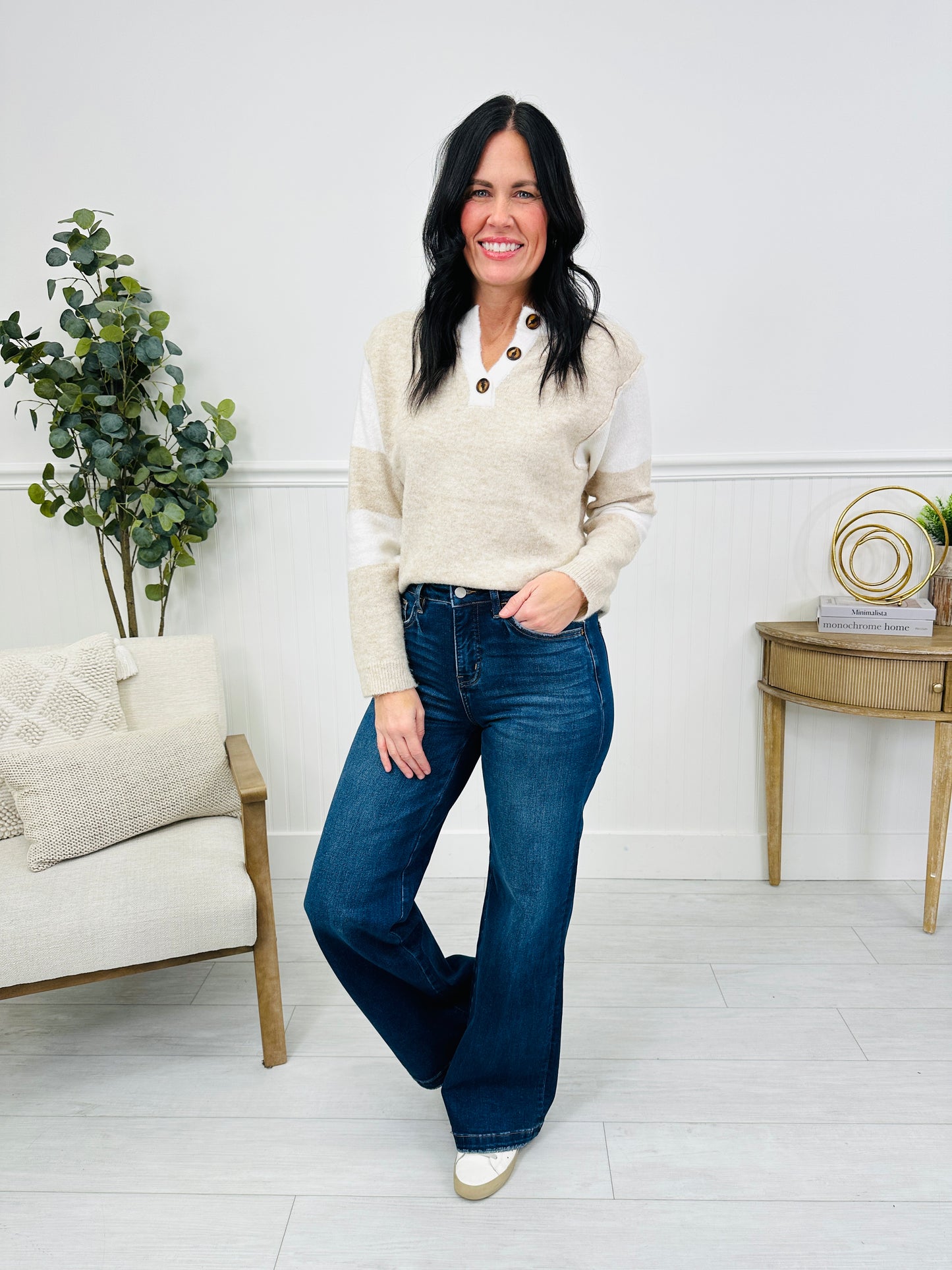 With You In Mind Wide Leg Tummy Control Jeans in Four Inseams
